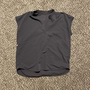 Figs Charcoal Rafaela Scrub Top